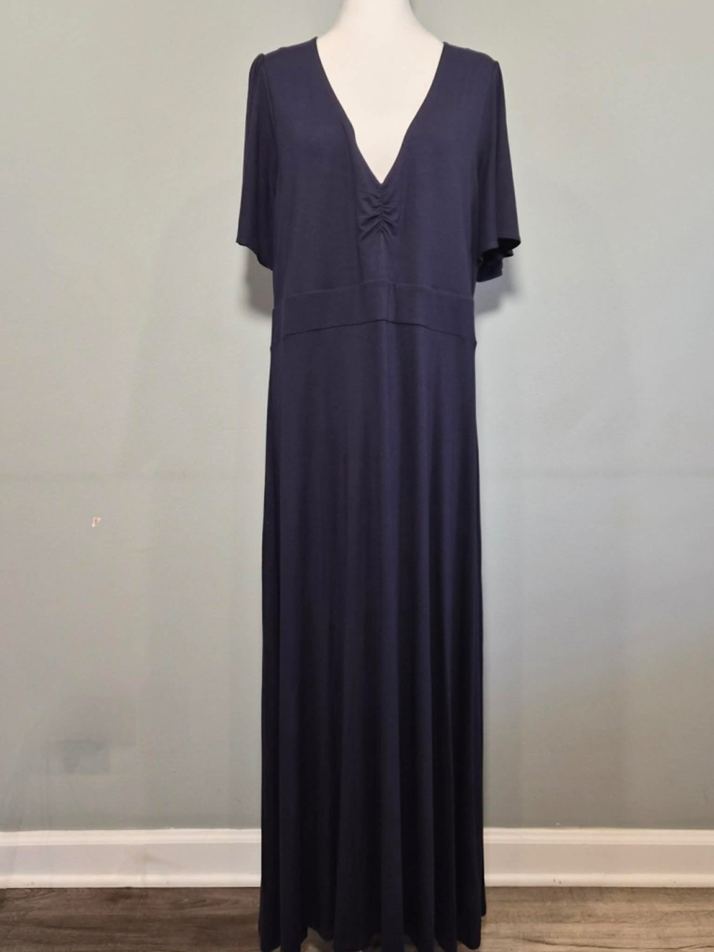 Boden NWT Plus Size Flowy Breathable Minimalist Beachy Boho Maxi Dress US 16-18R